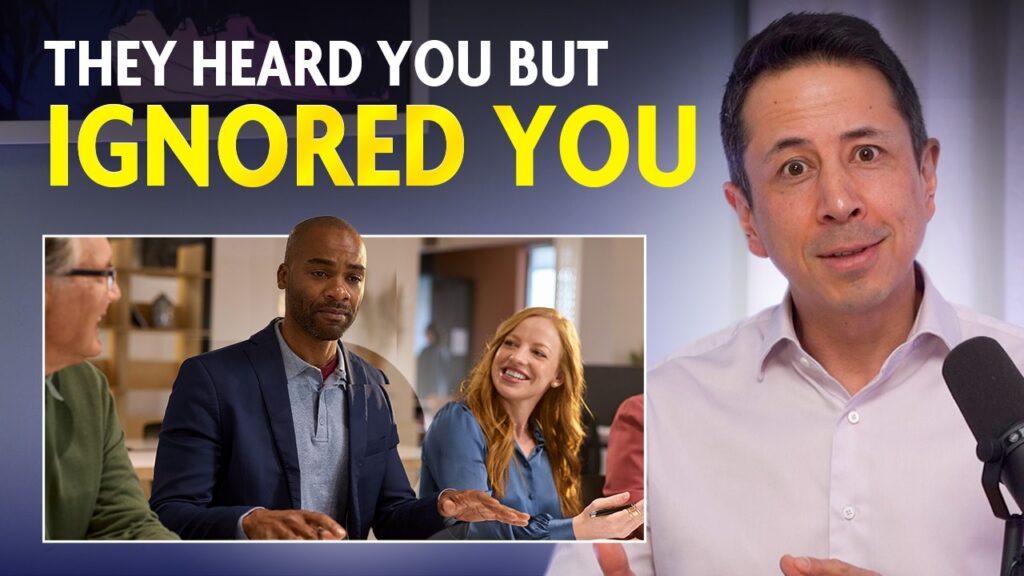 Tommy Sim on listening at work. Thumbnail text: They heard you but ignored you.