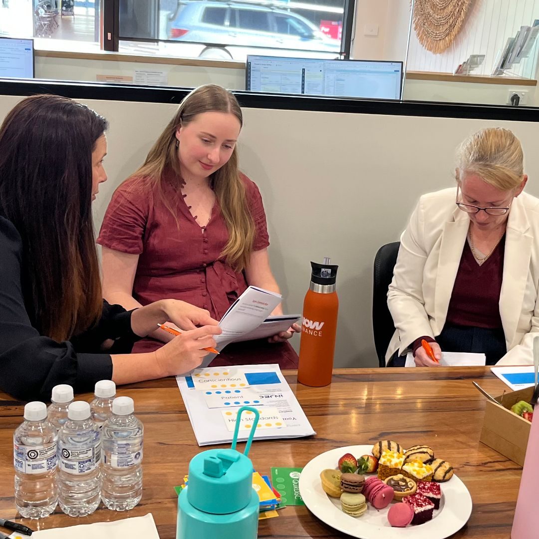 Team members completing assessments with Inject
