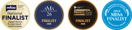 Inject award finalist badges: MFAA Excellence Awards 2026 National Finalist, Australian Mortgage Awards 2026 Finalist, Commercial Finance Awards 2026 Finalist and MFAA 2016 Finalist